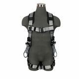 Safewaze 021-1593 (PCS) Full Body Harness: 3D Steel, Alu Quick-Connect Chest, Alu Quick-Connect Legs, Lanyard Rings & Sub Pelvic Cover (S)