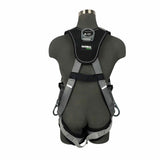 Safewaze 021-1595 (PCS) Full Body Harness: 3D Steel, Alu Quick-Connect Chest, Alu Quick-Connect Legs, Lanyard Rings & Sub Pelvic Cover (XL/2X) - 2