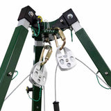 SafeWaze 022-11034 10' Tech Tripod Kit with 65' Personnel Winch and 65' 3-Way SRL - 2