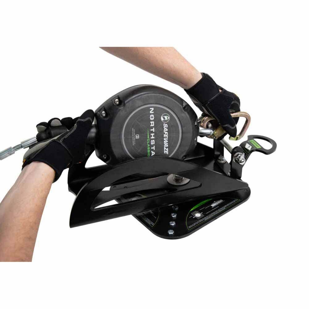 SafeWaze 022-4084 SRL Swivel Roof Anchor for Metal, Wood, and Concrete Roofs - 5