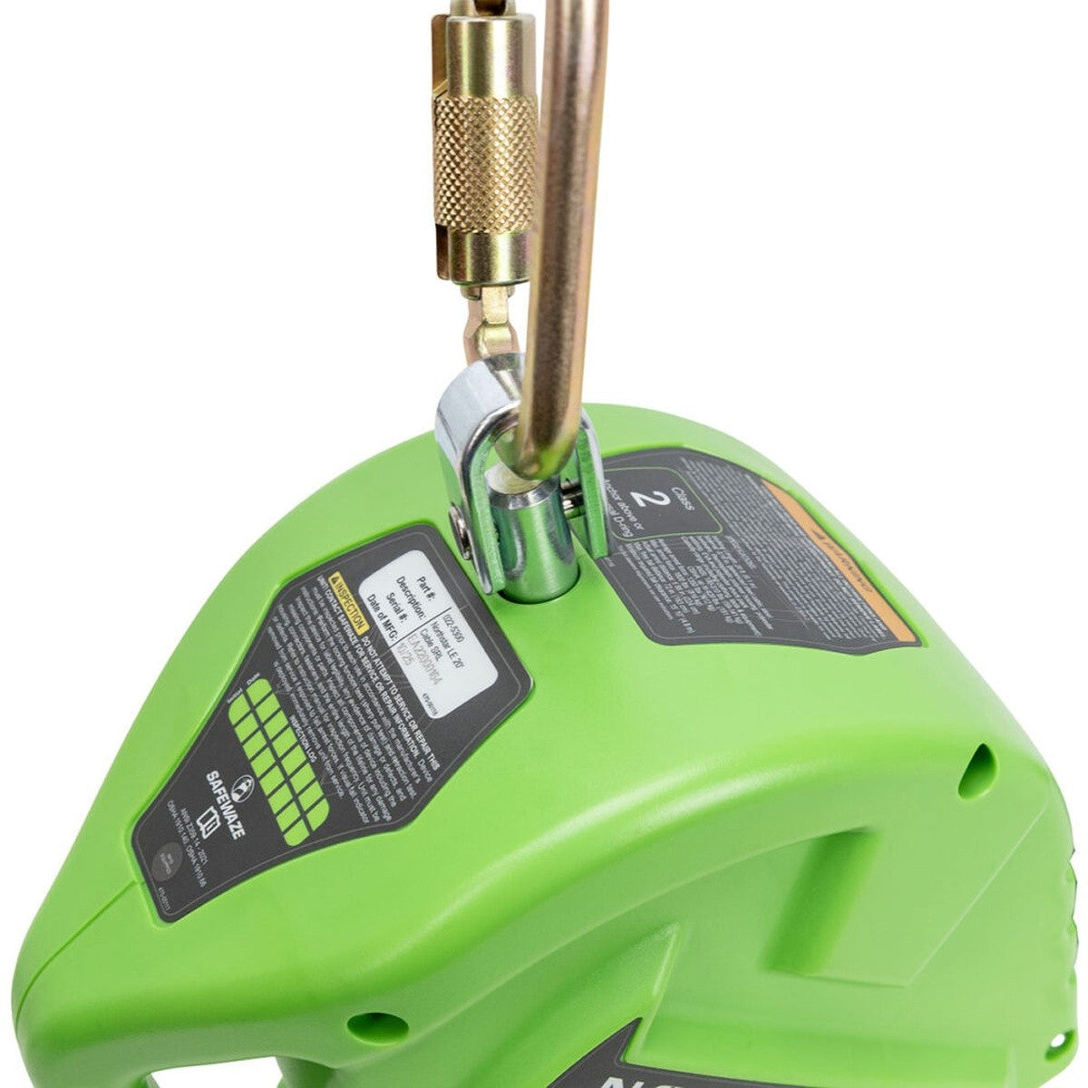 Safewaze 022-5301 Northstar Edge 30 ft Cable Self Retracting Lifeline SRL Class 2 Leading Edge - 5