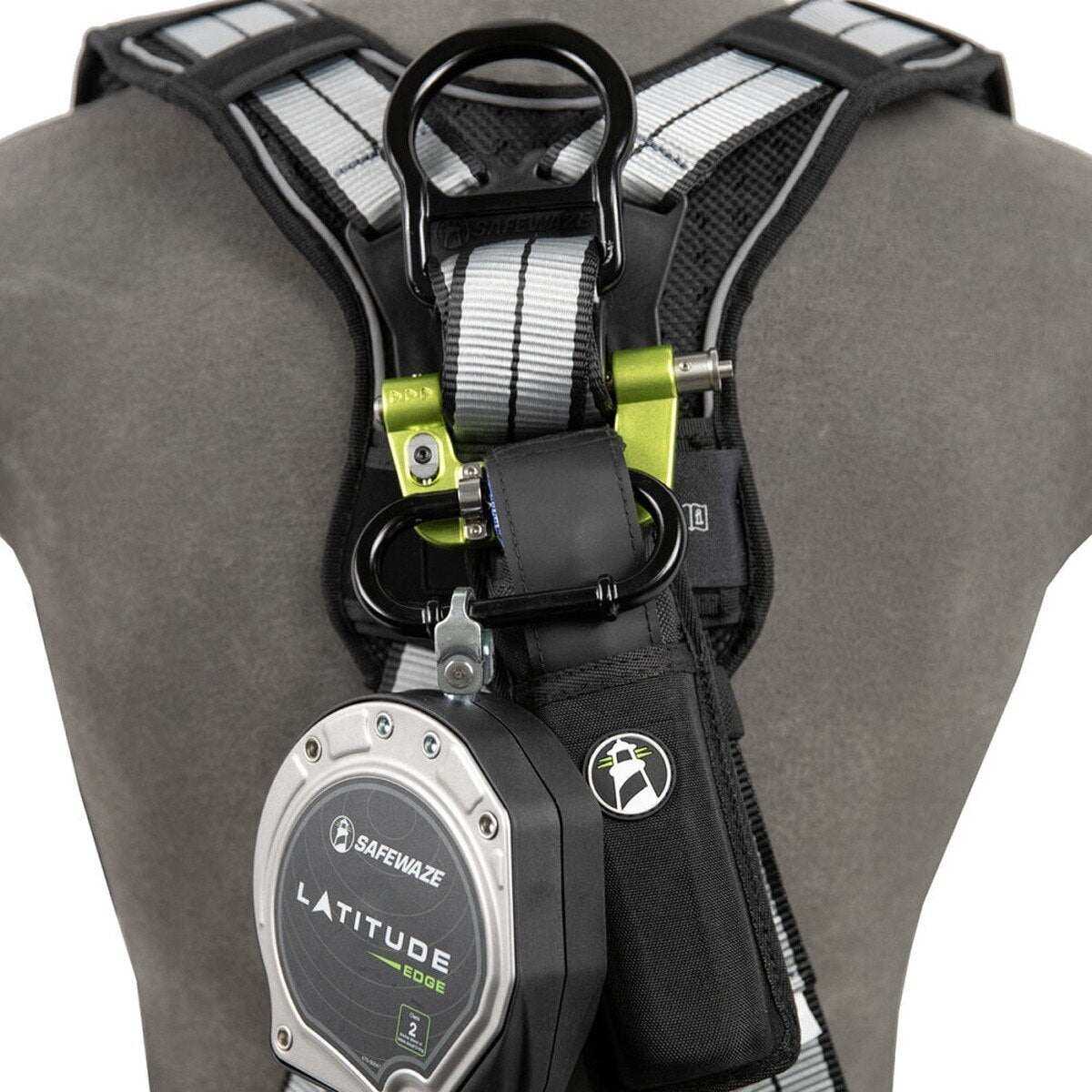 SafeWaze 023-5360 Latitude Edge Tie-Back 7' Single Cable SRL with 20" Tie-Back Leading Edge Class 2 - 4