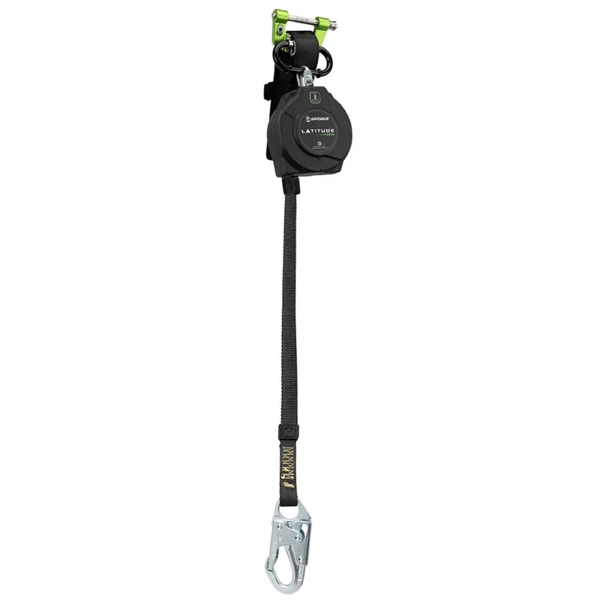 SafeWaze 024-5386 Latitude Edge 11' Single Web SRL-P Self Retracting Lifeline with Snap Hook