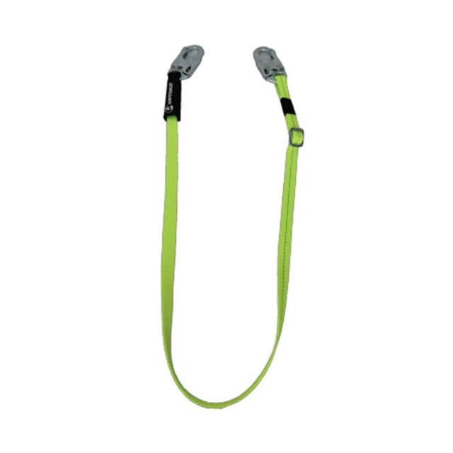 SafeWaze 025-2168 Adjustable 4' to 6' Fall Restraint Web Lanyard with Snap Hooks and Label Cover