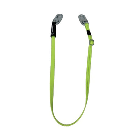 SafeWaze 025-2168 Adjustable 4' to 6' Fall Restraint Web Lanyard with Snap Hooks and Label Cover