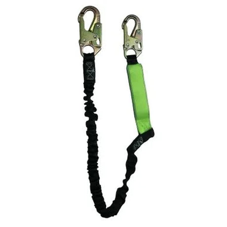 SafeWaze 88760-FF-RB-AL 6' Energy Absorbing Single Leg Lanyard for 12' Free Fall