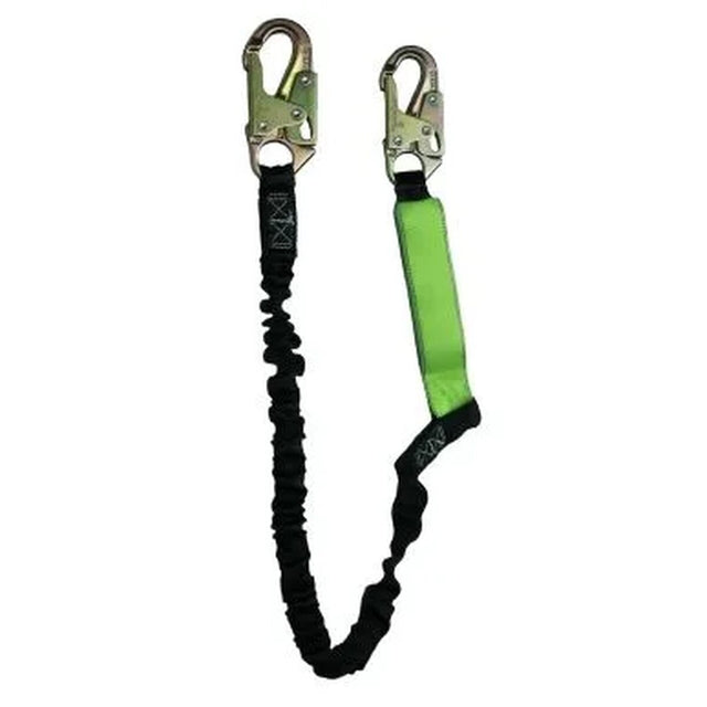 SafeWaze 88760-FF-RB-AL 6' Energy Absorbing Single Leg Lanyard for 12' Free Fall
