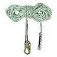 Safewaze FS-700-100 100' Rope Lifeline with Double Locking Snap Hooks