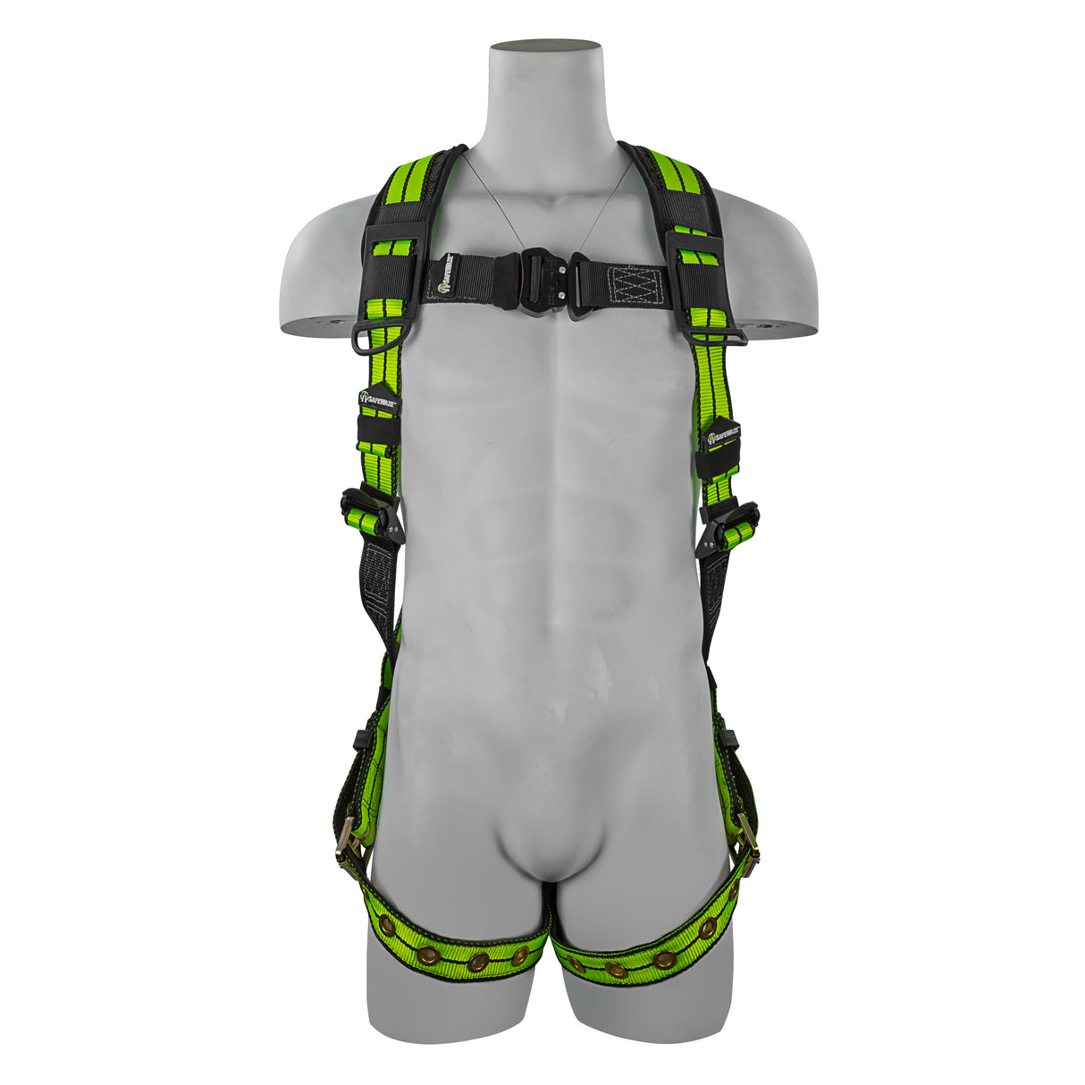 Safewaze FS-FLEX185-L/XL Pro+ Full Body Harness: 1D, QC Chest, Tb Legs