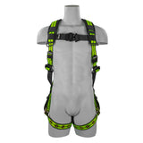 Safewaze FS-FLEX185-L/XL Pro+ Full Body Harness: 1D, QC Chest, Tb Legs