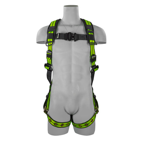 Safewaze FS-FLEX185-L/XL Pro+ Full Body Harness: 1D, QC Chest, Tb Legs