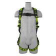 Safewaze FS-FLEX185-S/M Pro+ Full Body Harness: 1D, QC Chest, Tb Legs