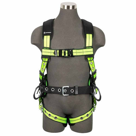 Safewaze FS-FLEX270-XS PRO+ Construction Harness: 3D, QC Chest, TB Legs, TB Torso - Extra Small