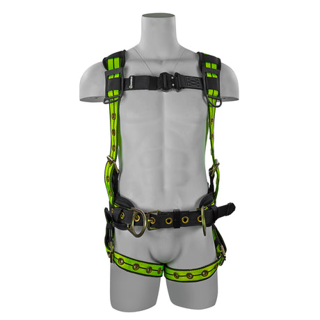 Safewaze FS-FLEX270-L Pro+ Construction Harness: 3D, QC Chest, Tb Legs, Tb Torso