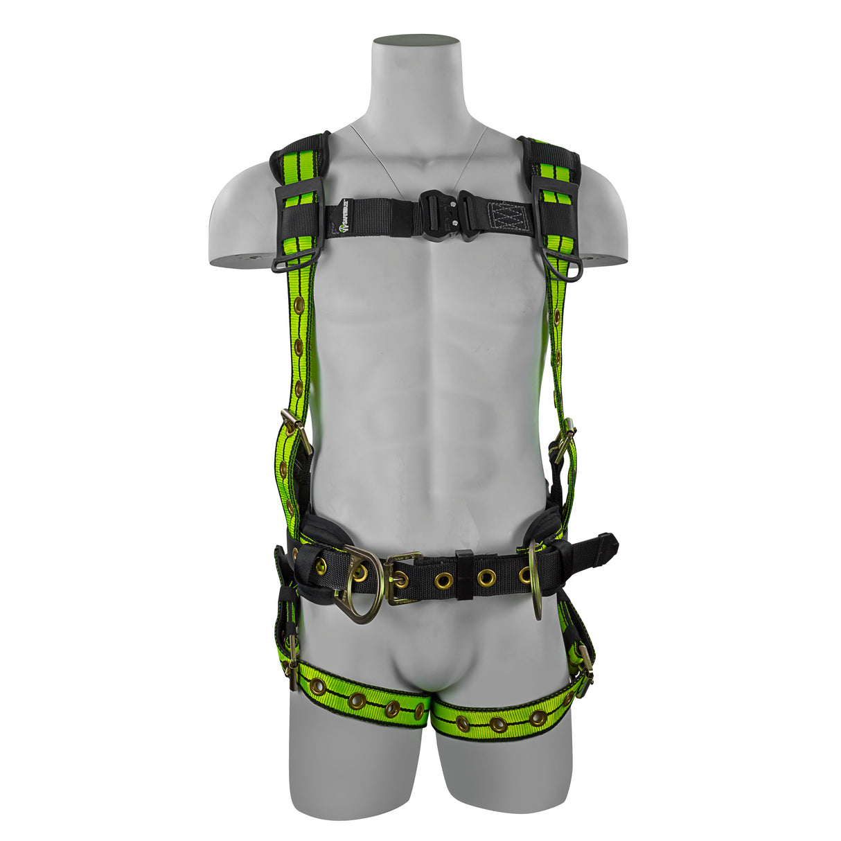 Safewaze FS-FLEX270-S Pro+ Construction Harness: 3D, QC Chest, Tb Legs, Tb Torso