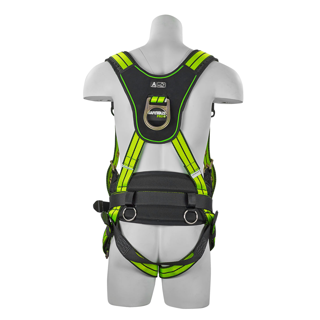 Safewaze FS-FLEX270-M Pro+ Construction Harness: 3D, QC Chest, Tb Legs, Tb Torso - 3