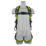 Safewaze FS-FLEX285-XXL Three D-Ring Harness with Grommet Leg Straps & Back Pad