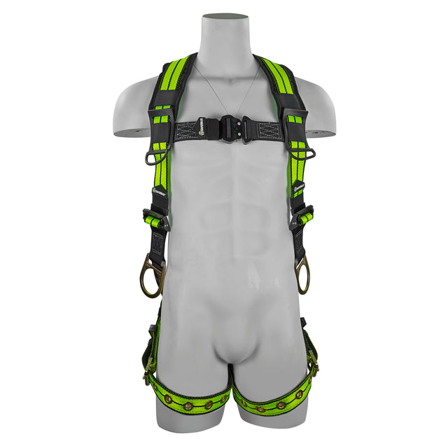 Safewaze FS-FLEX285-S/M Pro+ Full Body Harness: 3D, QC Chest, Tb Legs