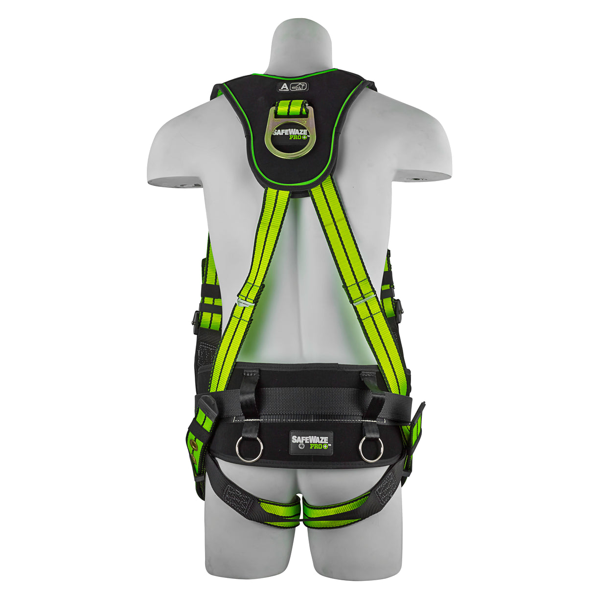 Safewaze FS-FLEX360-SAFELINK-M Medium 3 D-Ring Construction Harness with Grommet Leg Straps - 3