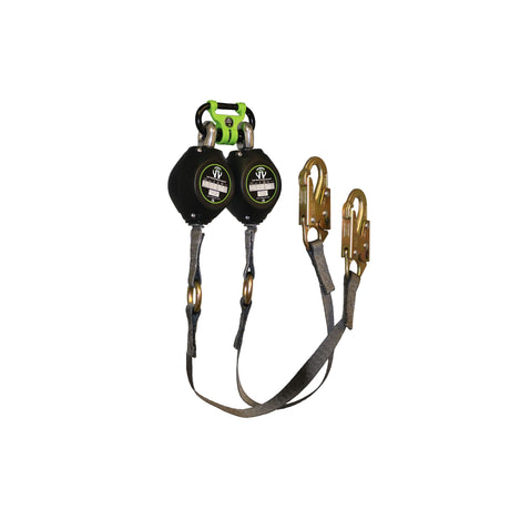 Safewaze FS-FSP1409-W-DL-BWB 9' Web Retractable With Snap Hooks And Behind The Web Bracket