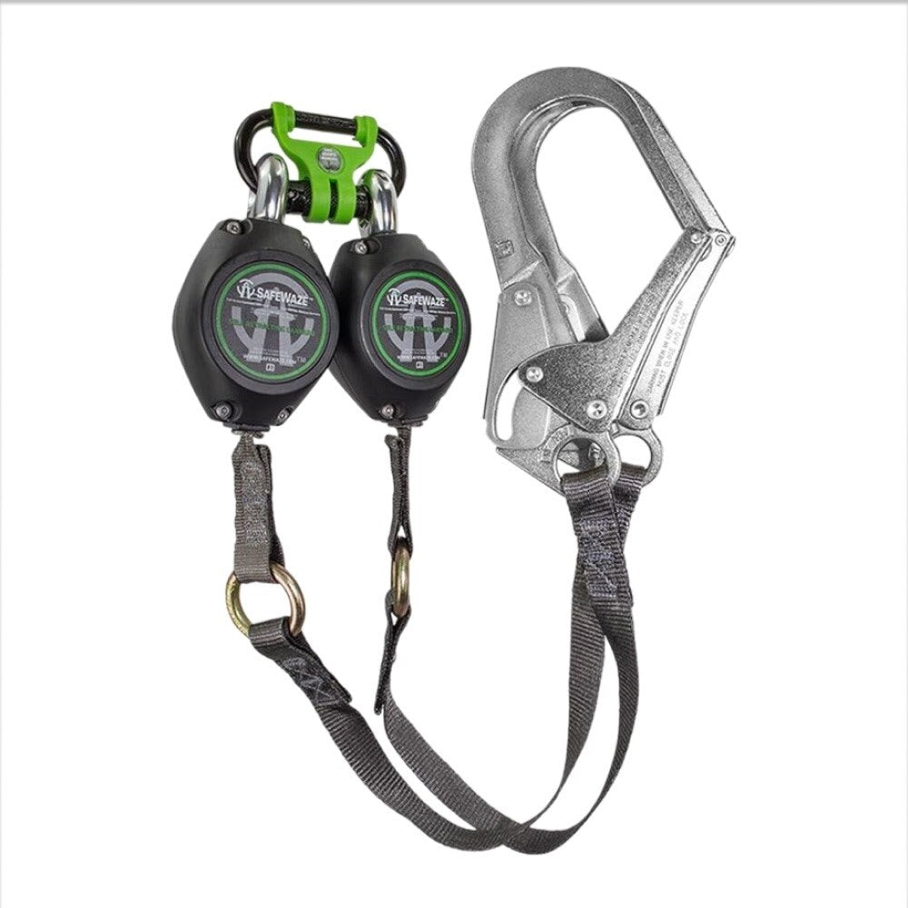 Safewaze FS-FSP1409-W-DL-RBH-BWB 9' Web Retractable With Rebar Hooks And Behind The Web Bracket