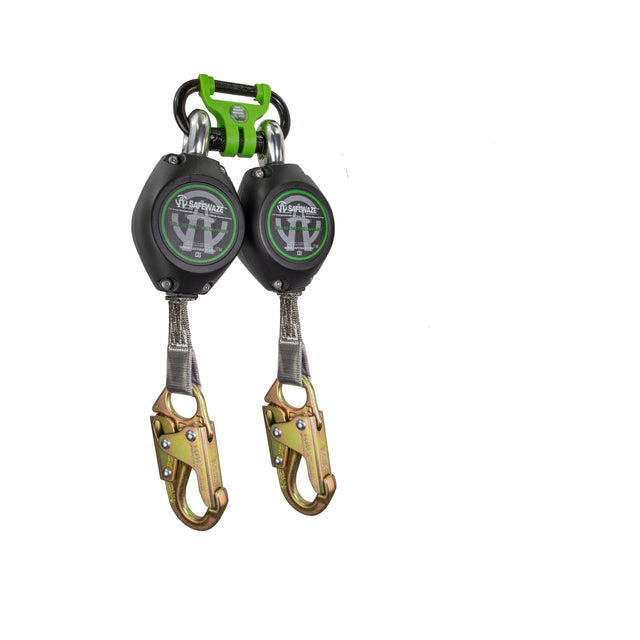 Safewaze FS-FSP15075-W-BWB 7' Web Retractable With Snap Hooks And Behind Web Bracket