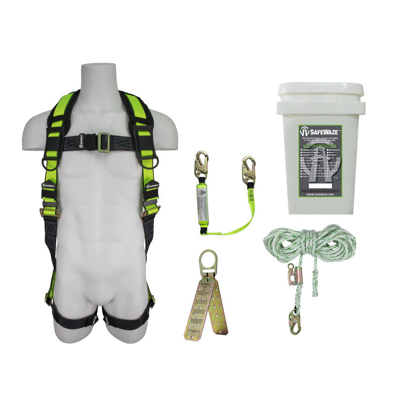 Safewaze FS120-3-S/M Basic Roofers Kit With Bucket