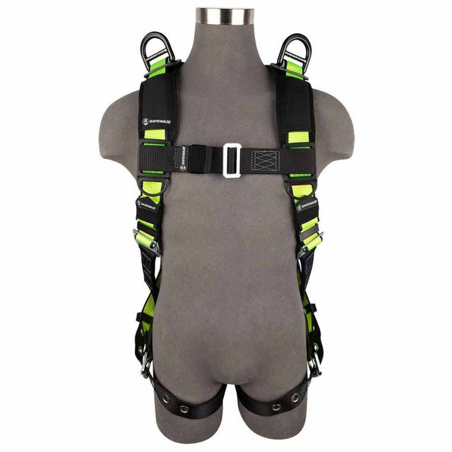SafeWaze FS185-R-2X PRO Full Body Retrieval Harness with Dorsal and Shoulder D-Rings, Mating Buckle Chest, Tongue Buckle Legs (2X)