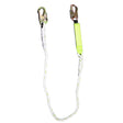 Safewaze FS33215 6' Energy Absorbing Polydac Rope Lanyard