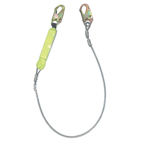 Safewaze FS560-CA 6' Energy Absorbing Lanyard With Double Locking Snap Hooks