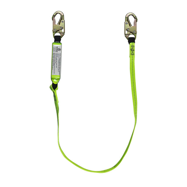 Safewaze FS560 6' Energy Absorbing Lanyard With Double Locking Snap Hooks