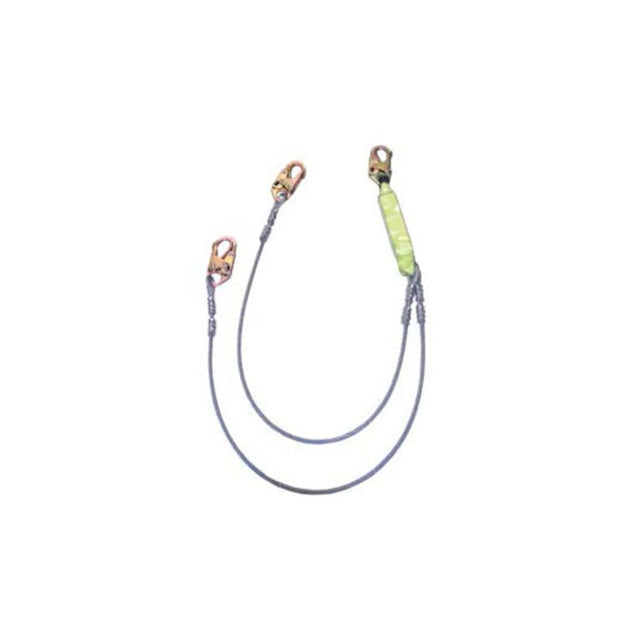 Safewaze FS561-CA 6' Energy Absorbing Lanyard With Double Locking Snap Hooks