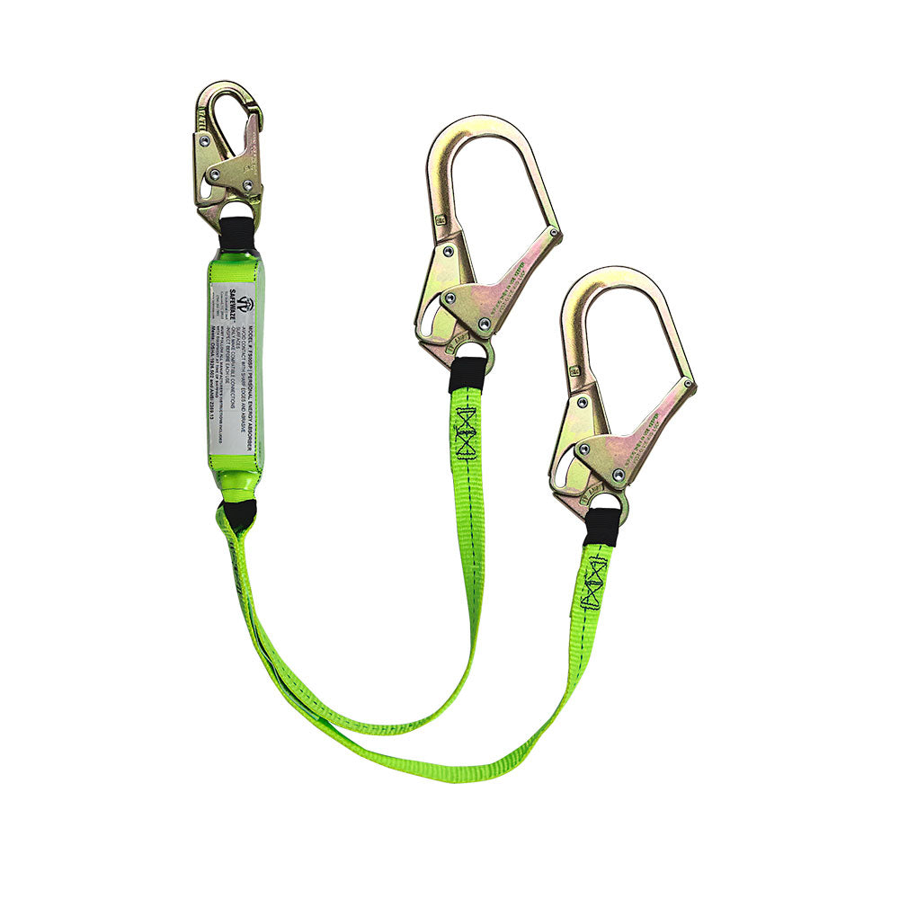 Safewaze FS566-4 4' Energy Absorbing Lanyard With Rebar Hook