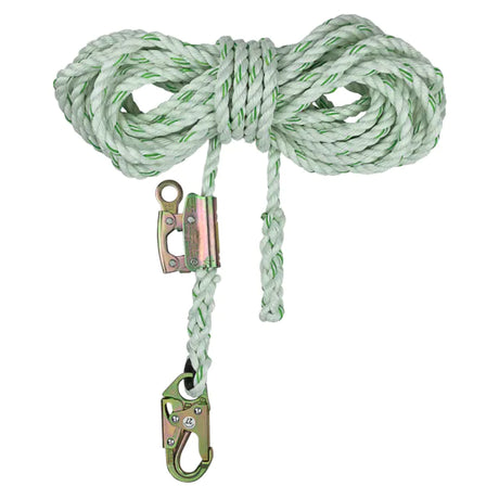 Safewaze FS700-25GA 25' Rope Lifeline With Attached Fall Arrester