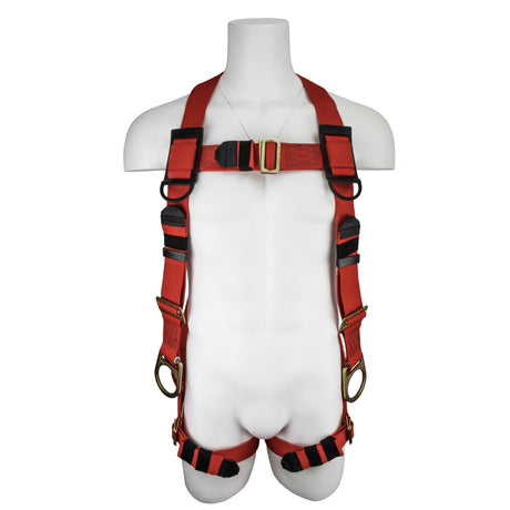 Safewaze FS77426-WE-S/M Welding Full Body Harness: 3D, Mb Chest, Mb Legs