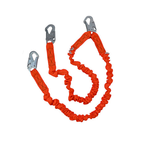 Safewaze FS88591 4'-6' Stretch Low-Profile Lanyard; Energy Absorbing