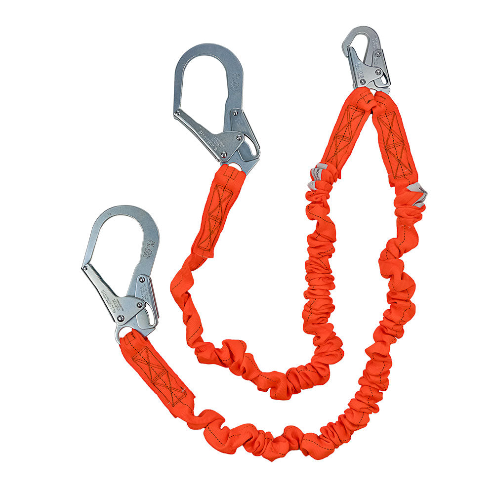 Safewaze FS88596 4'-6' Stretch Low-Profile Lanyard; Energy Absorbing