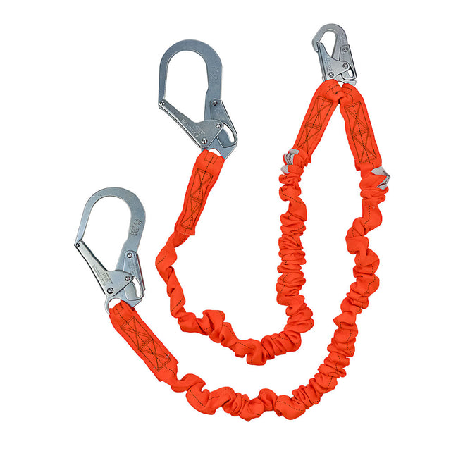 Safewaze FS88596 4'-6' Stretch Low-Profile Lanyard; Energy Absorbing