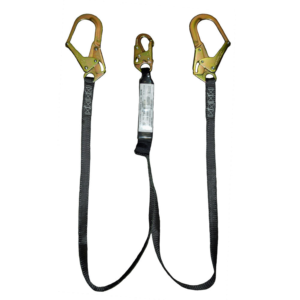 Safewaze FS88666-HW 6' Heavyweight Energy Absorbing Lanyard With Rebar Hooks