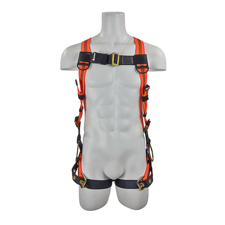 Safewaze FS99285-E V-Line Full Body Harness: Universal, 3D, Mb Chest, Tb Legs