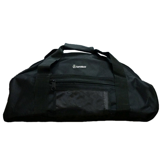 Safewaze PA-PK009 Large Black Zipper Duffle Bag With Pockets