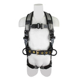 SafeWaze SW-62160-S 1.75" Polyester Webbing 3 D-Ring Construction Harness with Quick Connect Buckles