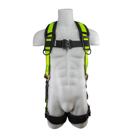 Safewaze SW280-QC-L/XL Pro Full Body Harness: 1D, QC Chest, QC Legs