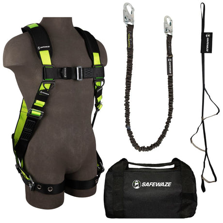 Safewaze 018-3000 PRO Bag Kit: FS185-S/M Harness, FS580 Lanyard, FS902 Trauma, FS8125 Bag, S/M