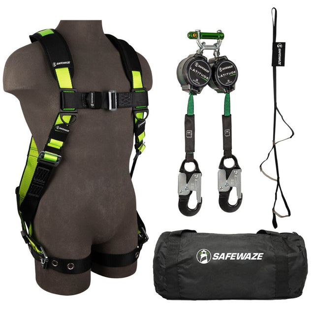 Safewaze 018-3003 PRO Bag Kit: FS185-S/M Harness, 018-5025 SRL, FS902 Trauma, FS8150 Bag, S/M