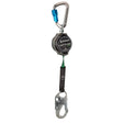 Safewaze 018-5012 Latitude Pro 7' Single Web SRL: Alu Carabiner, Snap Hook