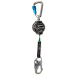 Safewaze 018-5012 Latitude Pro 7' Single Web SRL: Alu Carabiner, Snap Hook