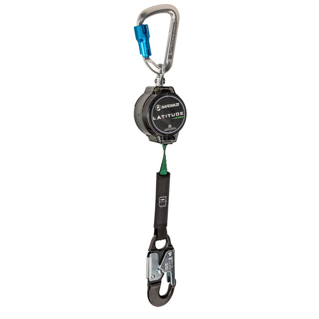 Safewaze 018-5013 Latitude Pro 7' Single Web SRL: Alu Carabiner, Alu Snap Hook