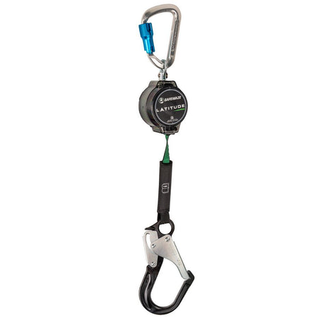 Safewaze 018-5015 Latitude Pro 7' Single Web SRL: Alu Carabiner, Alu Rebar Hook