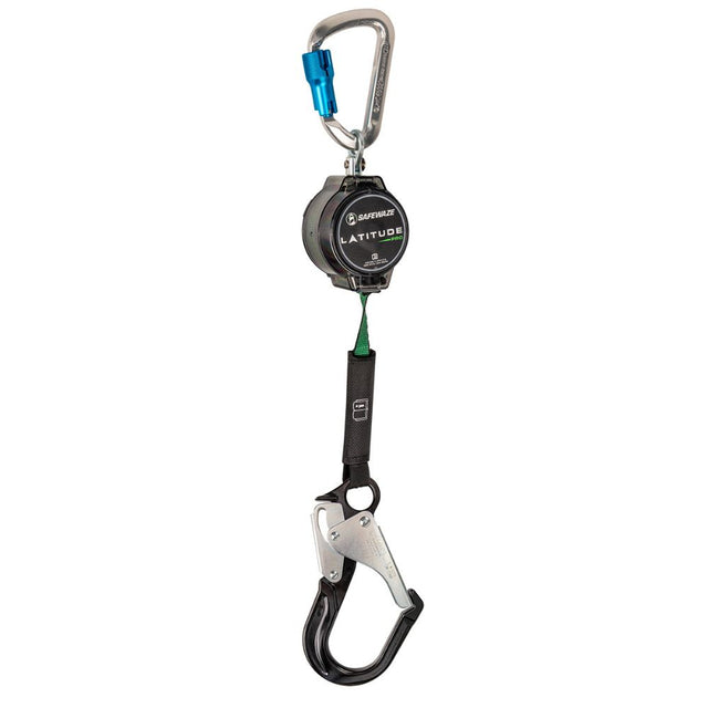 Safewaze 018-5015 Latitude Pro 7' Single Web SRL: Alu Carabiner, Alu Rebar Hook